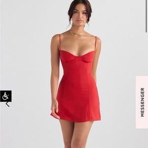House of CB Christiana Red Mini Dress
